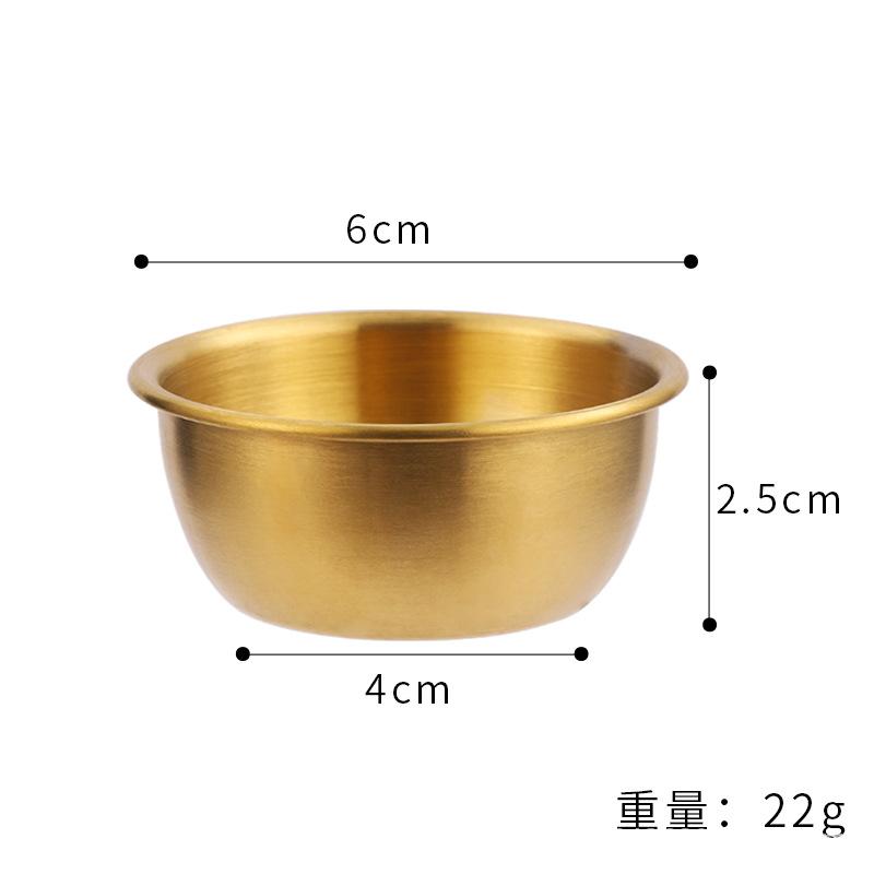 1Pcs Sauce Dipping Bowl Stainless Steel Dipping Cups Sauce Dishes 45/55ml Mini Seasoning Cups for Soy, BBQ, Sushi, Party