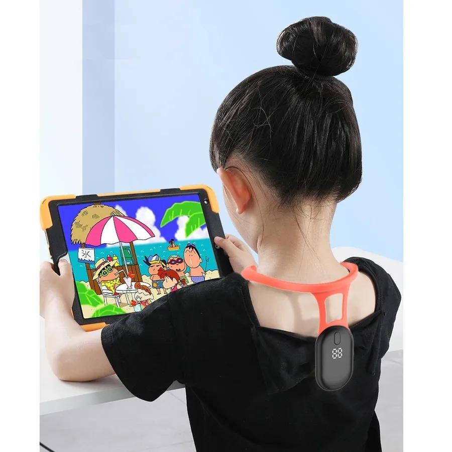 Smart posture corrector with vibration for children and adults, orange
