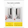 Invisible Pocket Door Lock with Double-Sided Handle Ghost Door Hook Minimalist Kitchen Sliding Door Lock for Home Security
