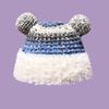 2025 Cute Bear Wool Hat Plush Warm Big Head Circumference Knitted Hat Headgear Season