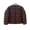 Down autumn and winter new women's short white duck down jacket women's long sleeves light and simple fashion warm jacket