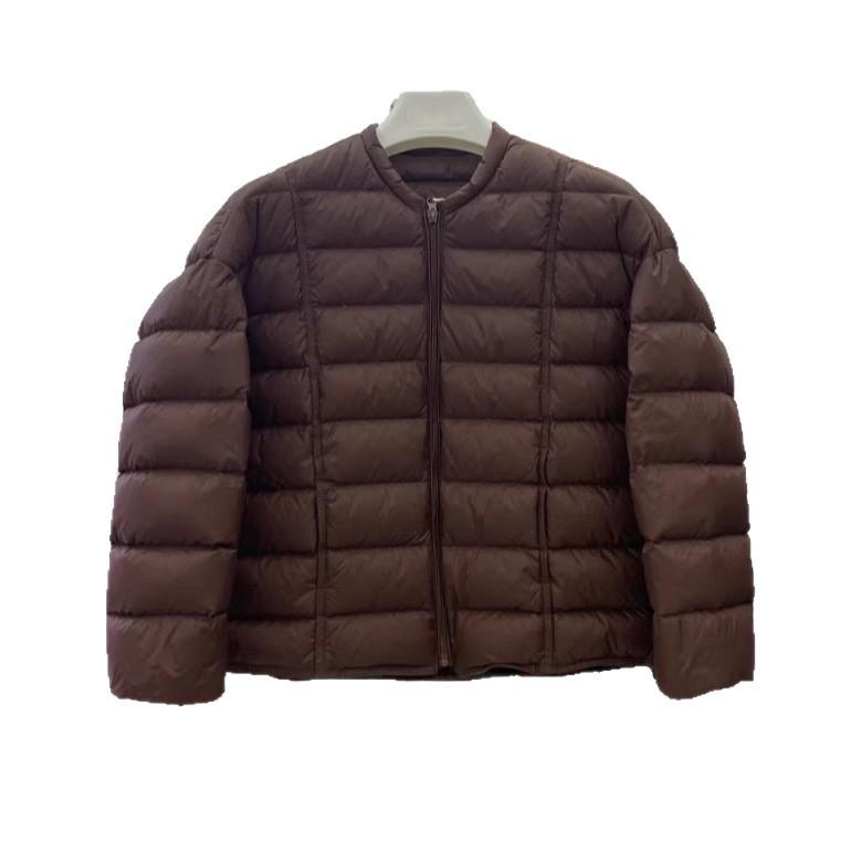 Down autumn and winter new women's short white duck down jacket women's long sleeves light and simple fashion warm jacket