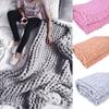 Luxurious Chunky Knitted Blanket With Soft Merino Wool For Cozy Winter Nights
