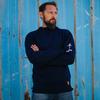 Geonjiulleunseu Fisherman Whole Garment Sweater - Navy
