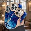 Phone Case: Lambskin 2D Flat Samsung Galaxy A34 A35 M05 M06 S20 S22 S21 FE Plus 5G Protective Case, Watercolor Starry Sky, Christmas and Halloween Gif