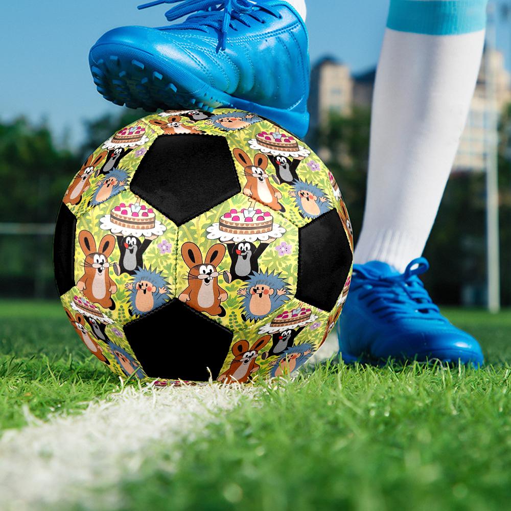 Krtek Theme Size 5 Soccer Ball, Suitable for Both Indoor and Outdoor Matches, a Gift Suitable for Everyone.