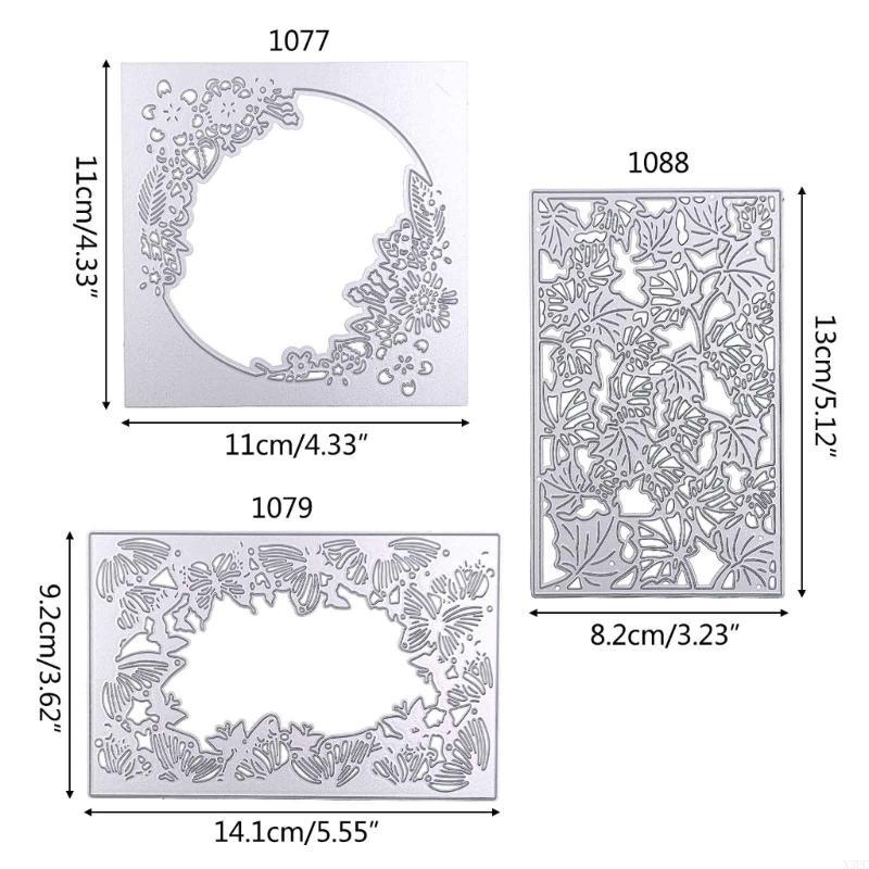 Metall-Stanzteile Einladungsrahmen Präge-Schablone Stanzformen für Kartenherstellung Scrapbooking Papierhandwerk DIY-Schablone X3UC