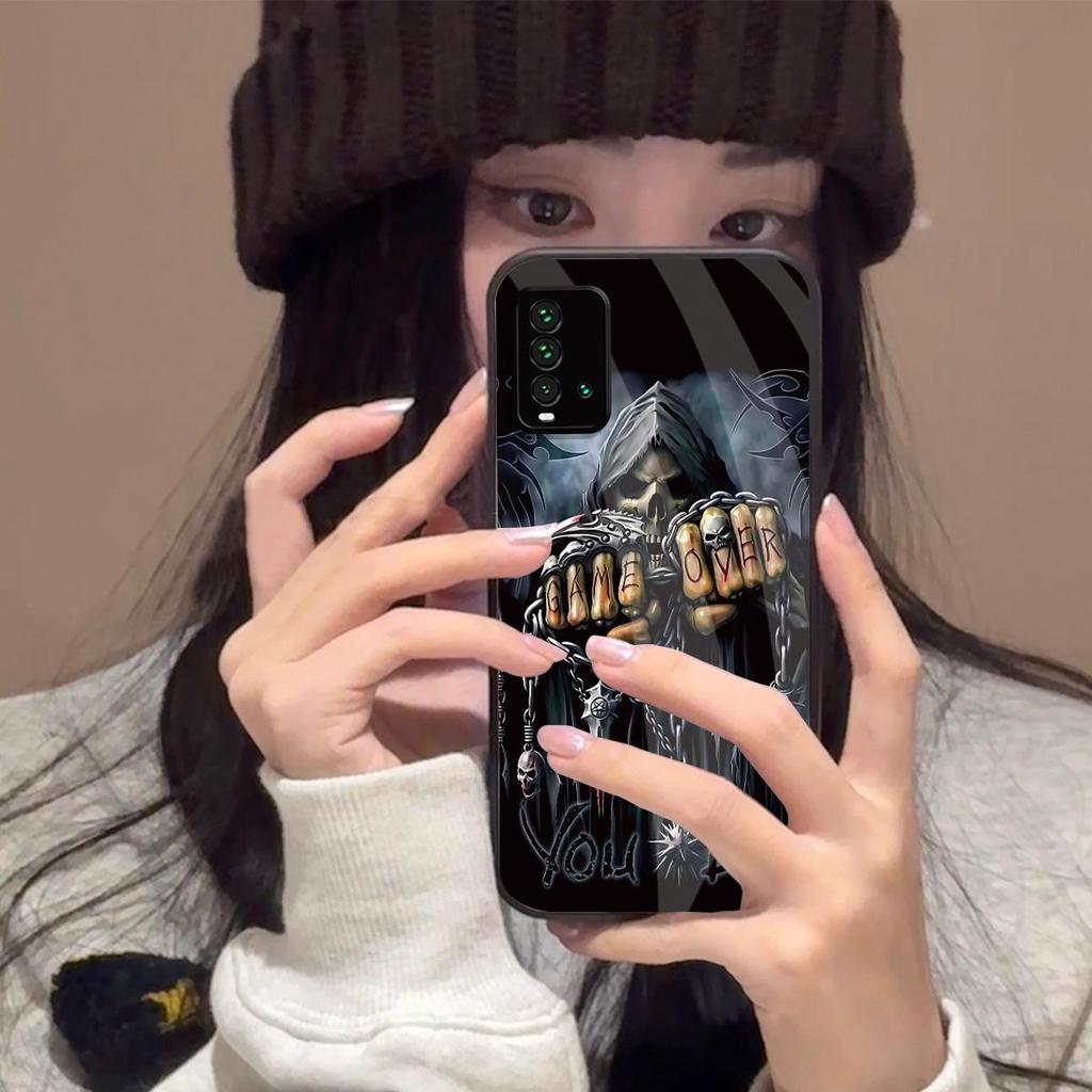 Cool Grim Reaper "Game Over" Art Phone Cover for Xiaomi Redmi 9T Shockproof Protective Case
