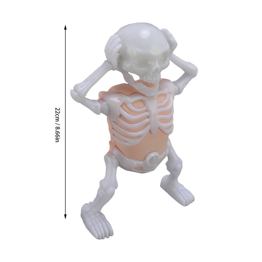 xuuyuu Fun Design Glow Dancing Skeleton Toy Compact with Sound First Horror Fun Doll for Kids