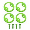 4Pcs/pack Cycling Pedal Accessories Bike Pedal Replacements Alloy Bicycles Foot Pedal Reinforcements Plates