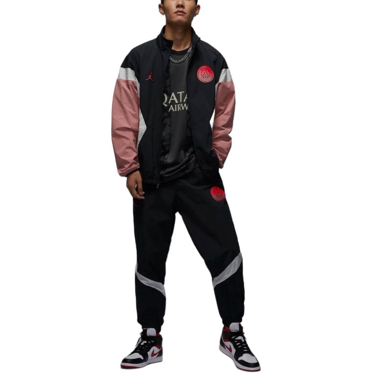 Jordan Paris Saint Germain FW24 Jacke Herren Rostrot/Grau Schwarz/Segelweiß/Infrarotrot FV7741-685