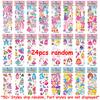 6-24pcs Costume Change Girl Bubble Stickers 3D Cartoon Creative Princess Self-adhesive Graffiti Stickers Student Reward Stickers