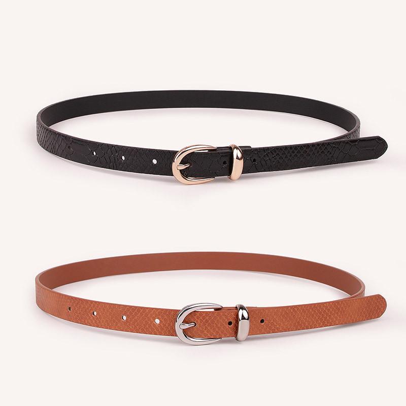 Snake Print Belt Combo Pack With Alloy Buckles For Elegant Daily Use