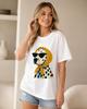 2026 Summer Retro Unisexs Dalmatian Printed Tshirt Neutral Cotton Breathable Short Sleeve Extra Large Loose Casual