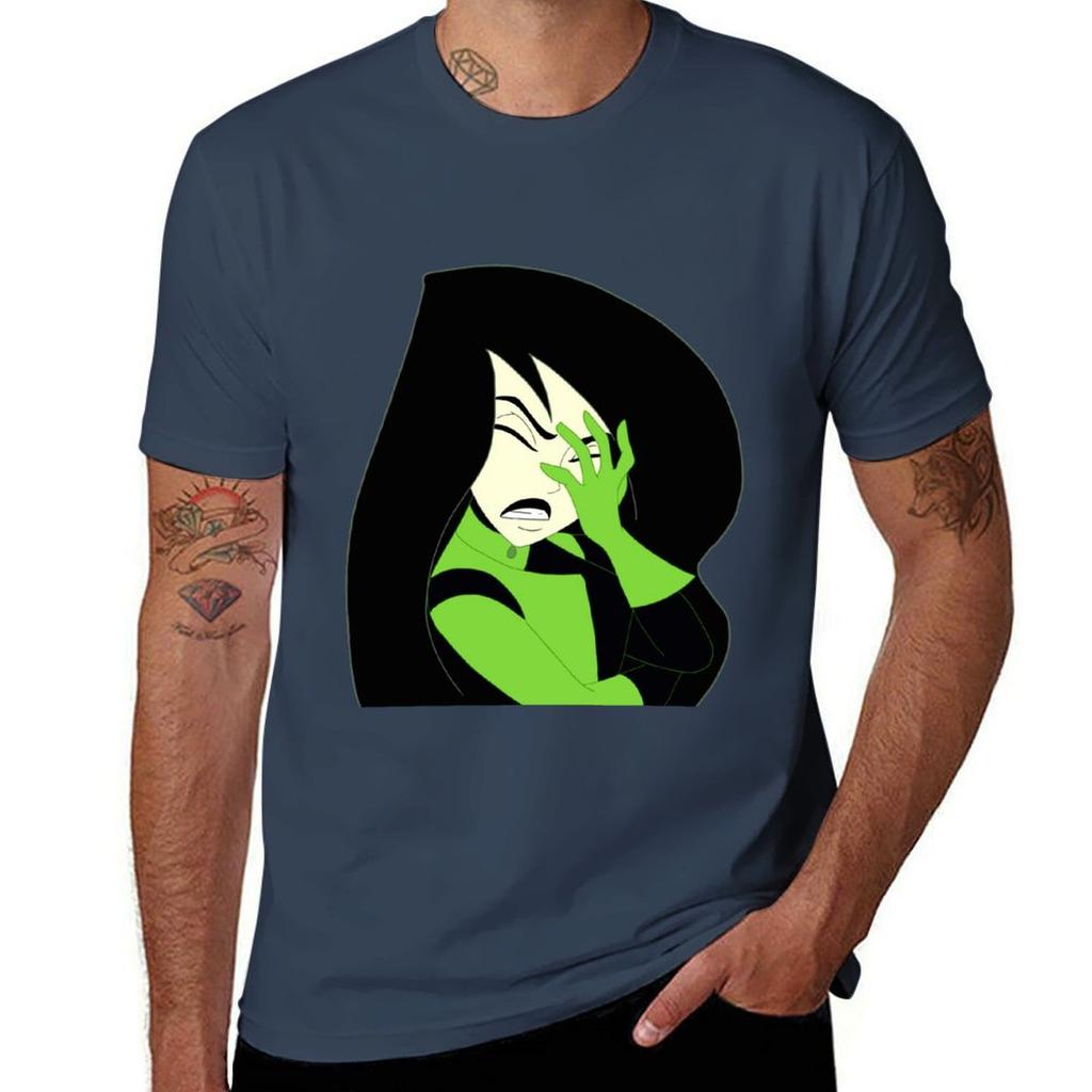 Shego- Facepalm T-Shirt Herren T-Shirt Herren T-Shirt Schwer Baumwolle T-Shirt Für Mann 100 Prozent Baumwolle T-Shirt