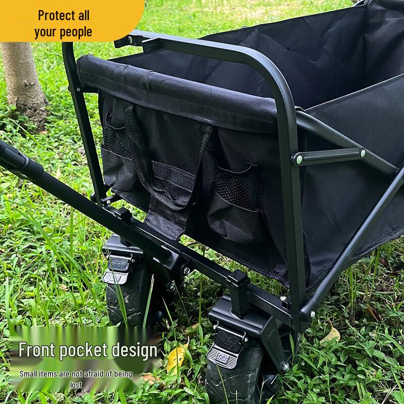 Outdoor Camping Cart with 8-inch Off-road Wheels