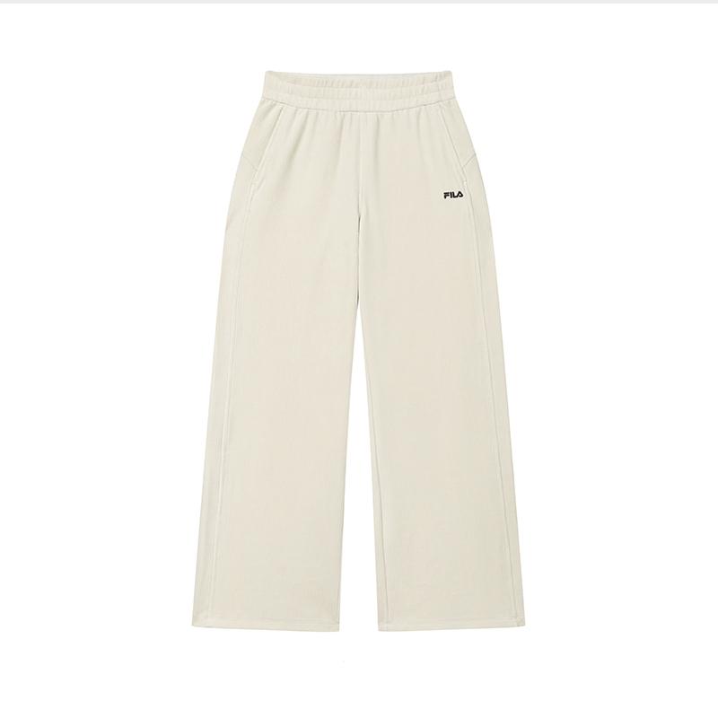 New FILA Knitted Sweatpants Women's Almond Khaki F11W439609FBG