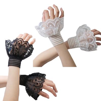 Manches Fausse Manches Manches Décoratives Dentelle Multicouche Volants Faux Poignets Extension de Poignets Style Coréen Poignets Amovibles