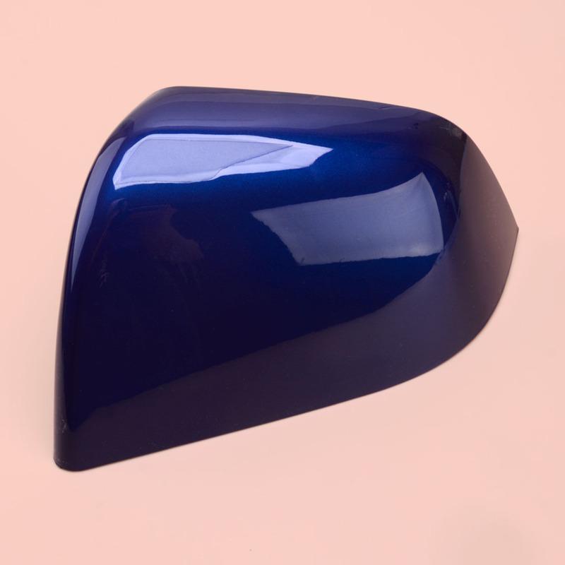 Car Left Side Rearview Mirror Cover Trim 149559300A Fit for Tesla Model Y - Blue Plastic