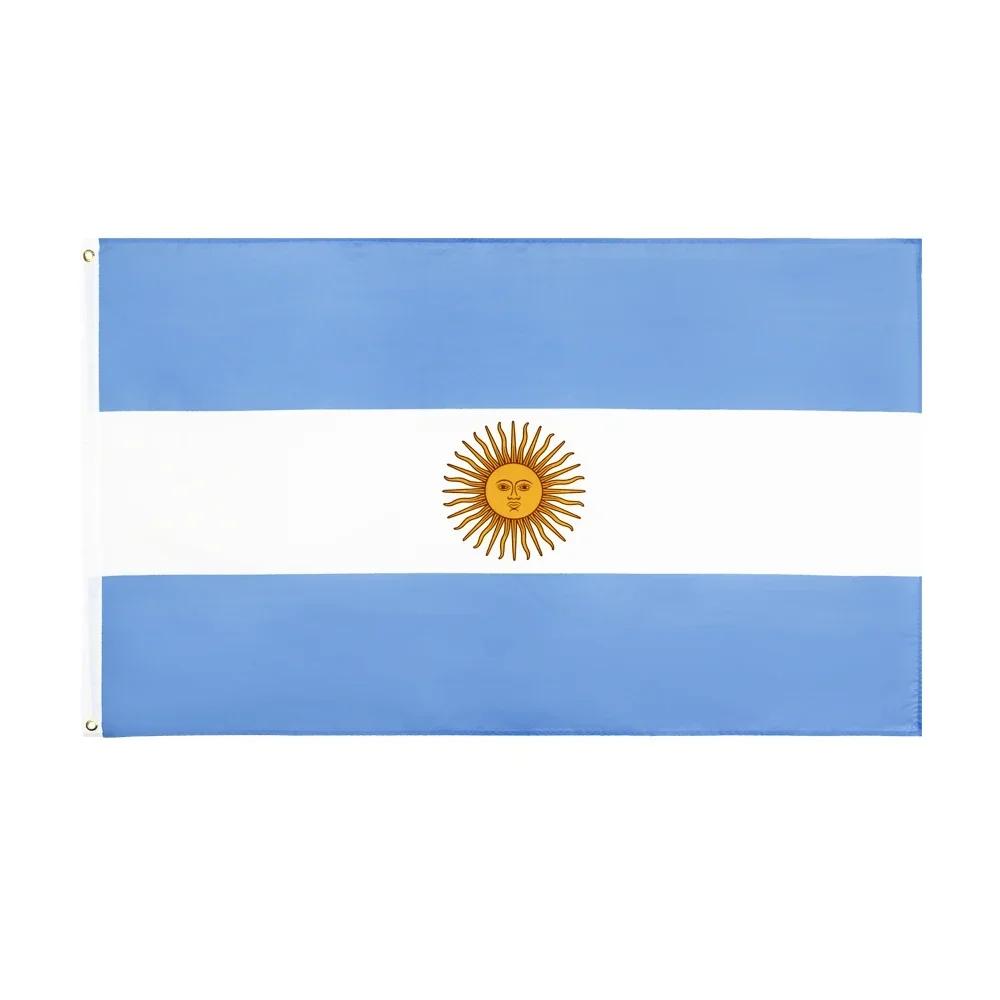 90X150cm Argentīnas karogs piekarams poliestera standarta
