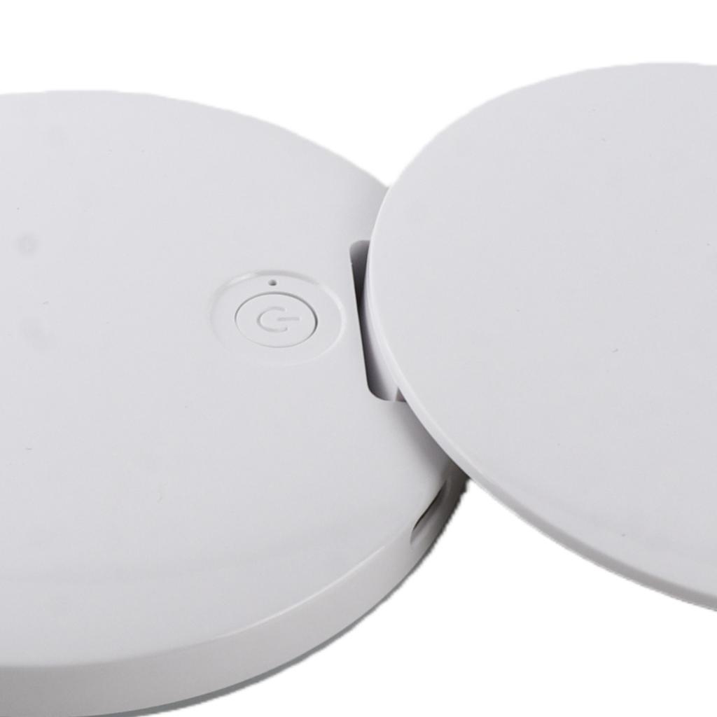 Specchio per Testare la Protezione Solare con Fotocamera Specchio Ingranditore 2X Specchio per Trucco Portatile con Luce LED per Viaggi Pelle