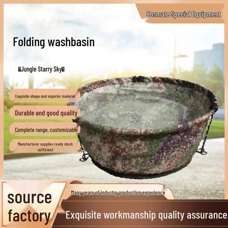 

Portable Colorful Outdoor Folding Washbasin - Soft, Compact Foot and Water Basin for Camping