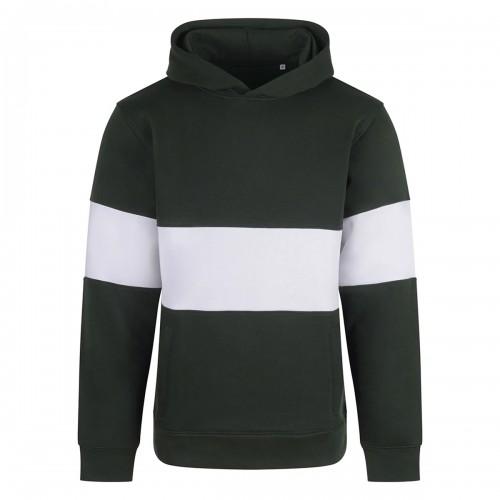 Front Row Unisex Adult Panelled Heavyweight Hoodie