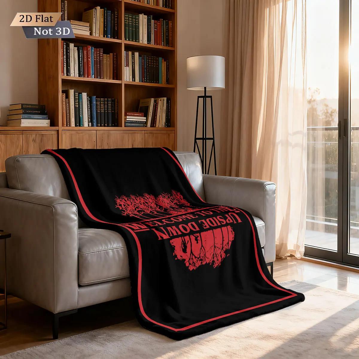 Pc Strange Stories from Another World Printed Flannel Blanket Multiple Sizes Soft Plush Comfortable Nap and Leisure Throw 75X95CM