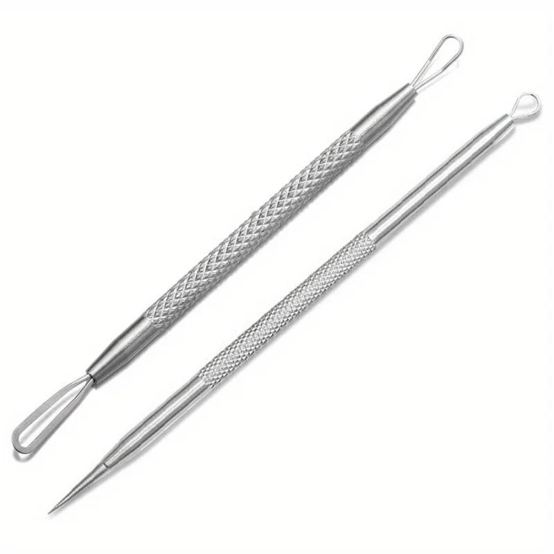 

Stainless Steel Blackhead Pore Acne Remover Tool Kit,Professional Facial Cleansing Care Set With Storage Box,Blackhead Extractor