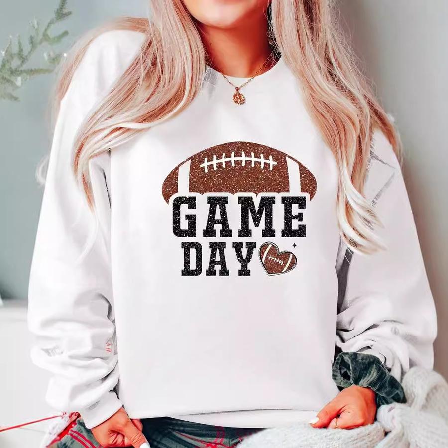 Women's Hot Spring New Western Cowboy Printed Long Sleeve Crew Neck Casual Sweatshirt