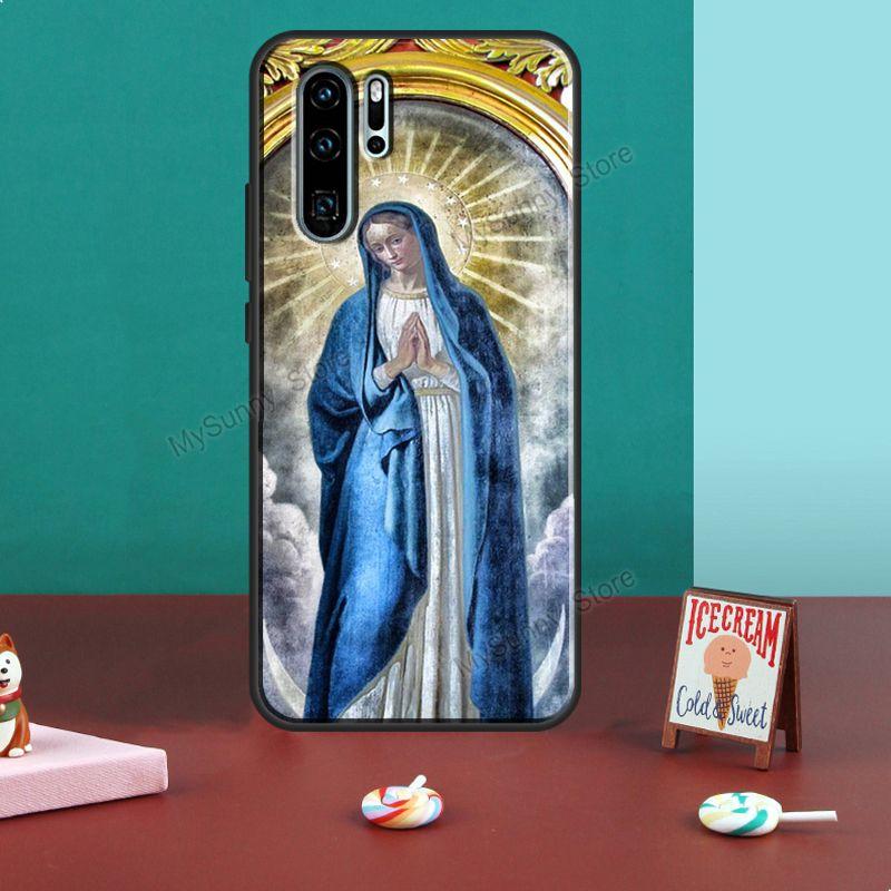 Holy Mother Virgin Mary Christian Case For Huawei P30 P40 P20 Pro Mate 20 10 Lite Honor 50 10i 20 9 8X P Smart 2019 Z Nova 5T