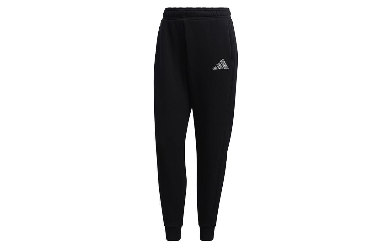 

Adidas Knitted Sweatpants Women s Black Moderate Straight Fit Pants GM1449 XL