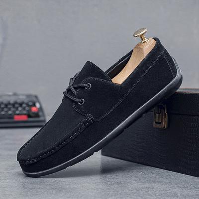 Men Shoes Retro Suede Casual Shoes Non-slip Walking Flats Lace Up Driving Oes Work Oxfords Classic Casual Loafers Zapatos Hombre