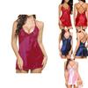 Women Sexy Lady Lace Sleepwear Satin Nightwear Lingerie Pajamas Suit Size Sxl