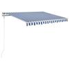 Exclusive House - Automatic Retractable Awning 300x250 Cm Blue and White