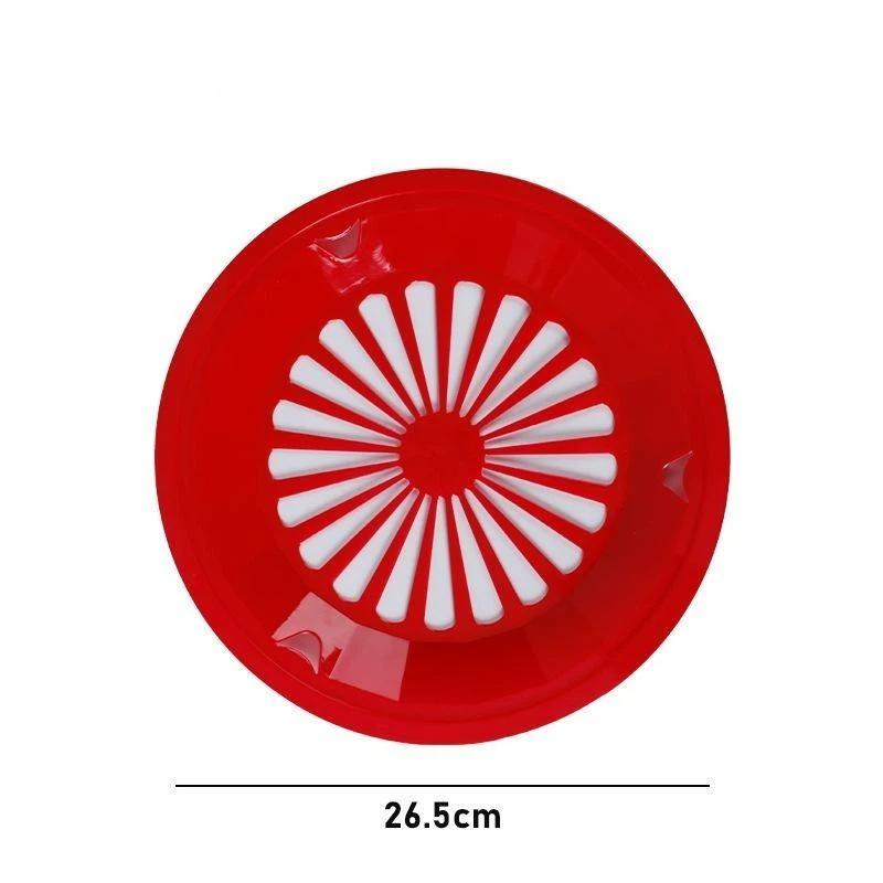 12 Piezas Soportes para Platos de Papel de 10 Pulgadas Dispensador Redondo de Plástico Reutilizable para Platos de Papel con Ranuras de Encaje 5 Colores Brillantes para Fiesta