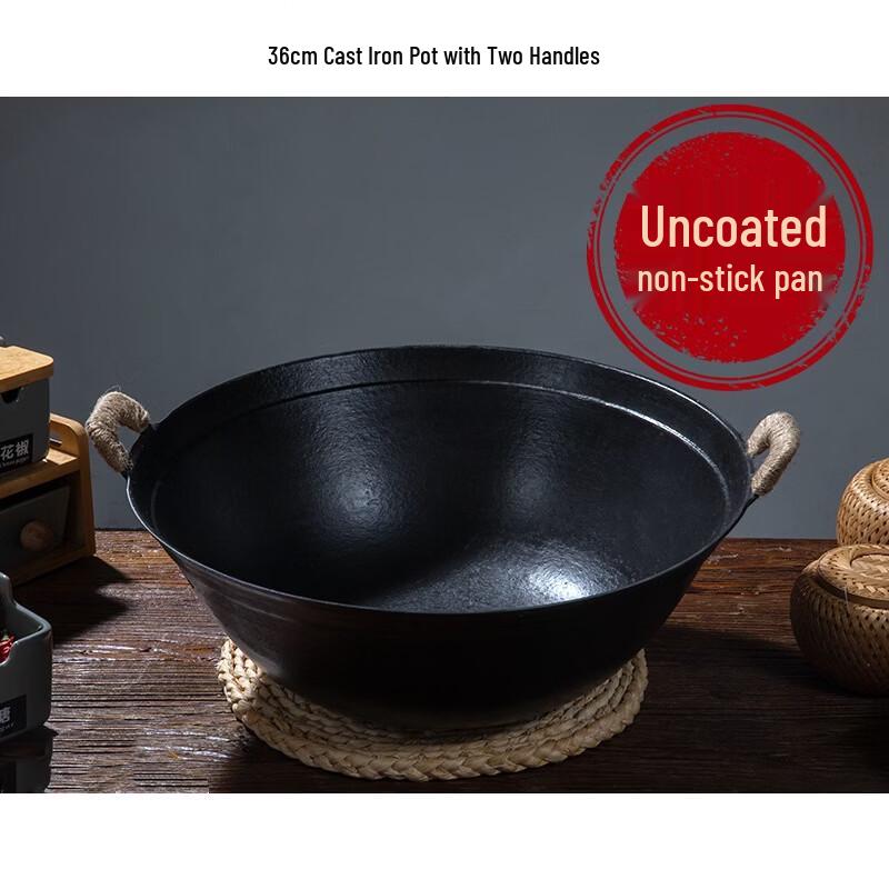 Odin Handmade Double-Handle Cast Iron Pot