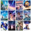 Lot Style Choose Manga and Anime "Your Name" Anime Print Art Canvas Poster For Living Room Decoration Home Wall Picture