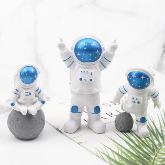 3 buc Decoratiuni pentru tort Aplicații largi Reutilizabile de lungă durată Atrăgătoare Creative DIY Noutate Tort de aniversare Decorații pentru astronauți Rechizite pentru petreceri