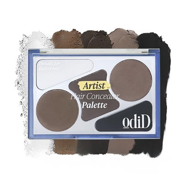 odiD Artist Hair Concealer Palette (12.9g) – Multi-Tone Hair Shadow for Hairline & Scalp Coverage, Korean