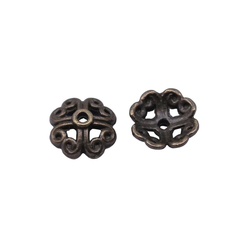 Multi Color Swirl Flower Bead Caps Spacer Beads For Jewelry Making Components