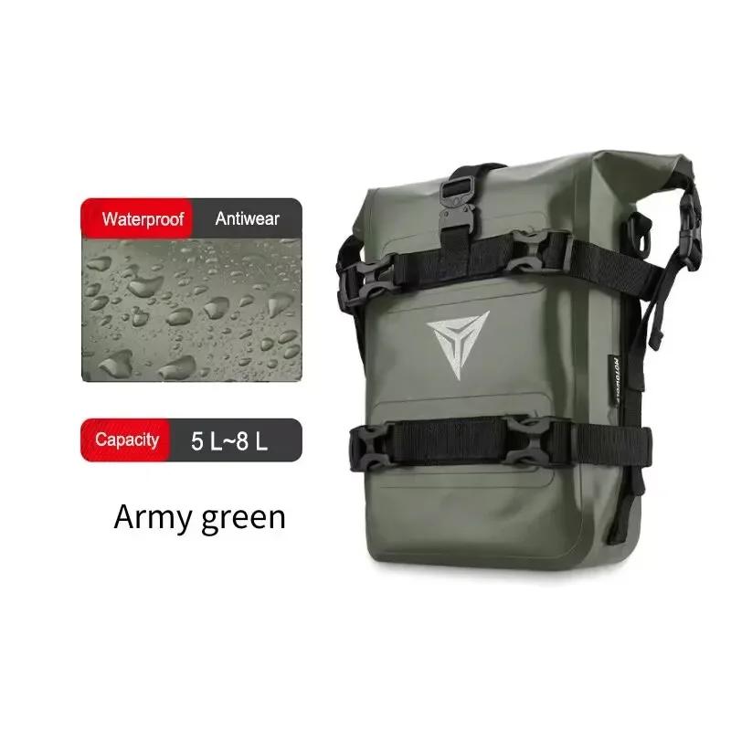 Waterproof Motorcycle Crash Bar Bag Motorbike Touring Side Backpack Yellow Adventure Dry Moto Saddlebags Universal