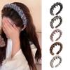 Wavy Design Fuzzy Headbands Nonslip Teeth Grip Lightweight Hairband Fashion Hair Decoration For Daily Use And Sports