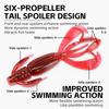 MEREDITH Crazy Flapper Fishing Lures 70mm 90mm Soft Lure Fishing Lures Soft Silicone Baits Shrimp Bass Peche Gear Fishing Tackle