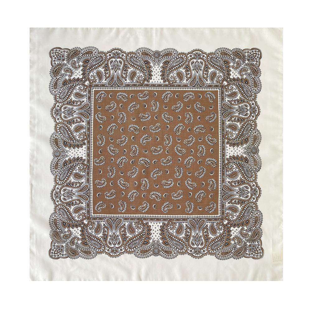 Oil Painting Retro Literary Silk Scarf Cotton Square Scarf Versatile Cashew Nut Silk Scarf 70 Square Scarf Elegant Decorative Waist Seal Belt Scarf