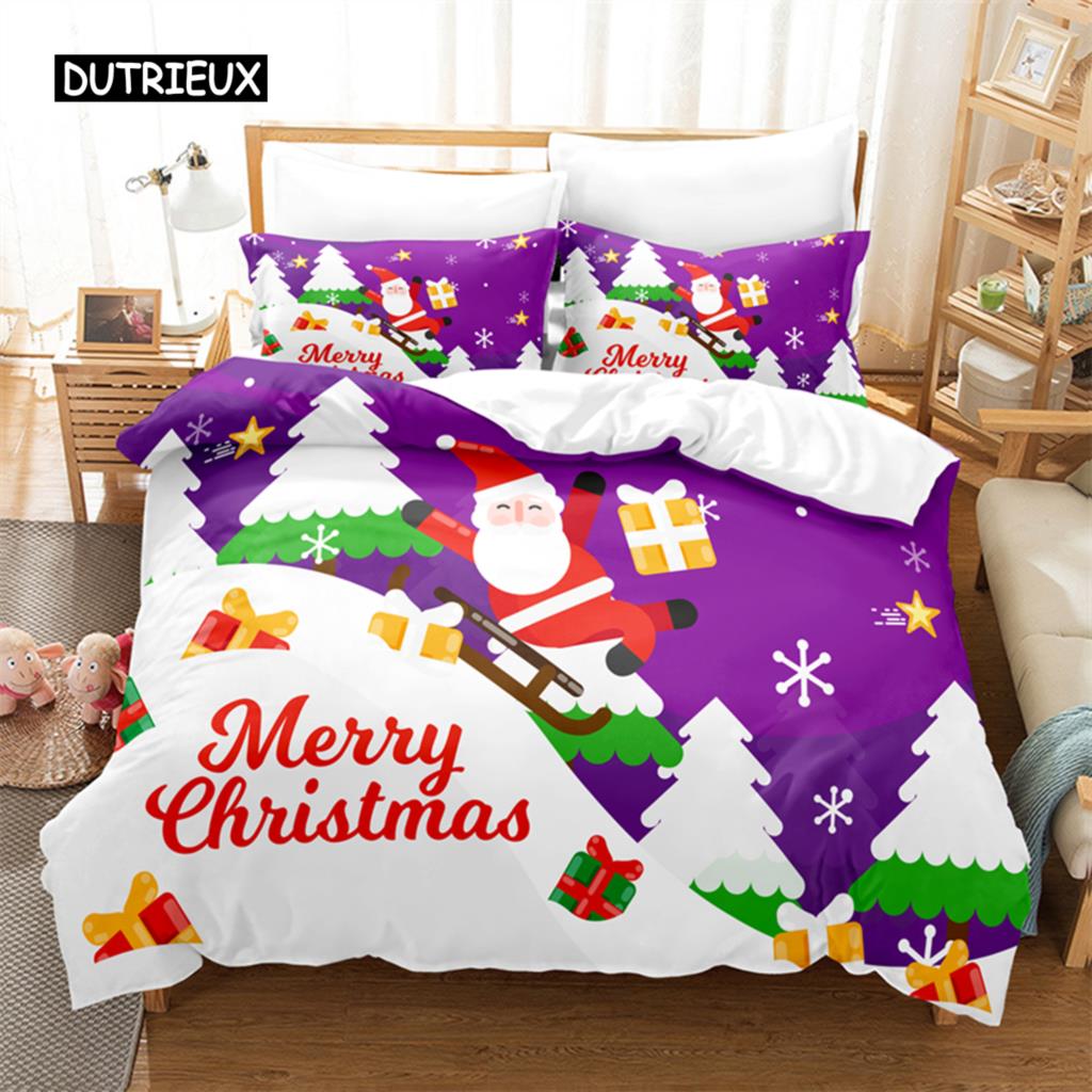 Christmas  Bedding Set Duvet Cover Set 3d Bedding Digital Printing Bed Linen Queen Size Bedding Set Fashion Design