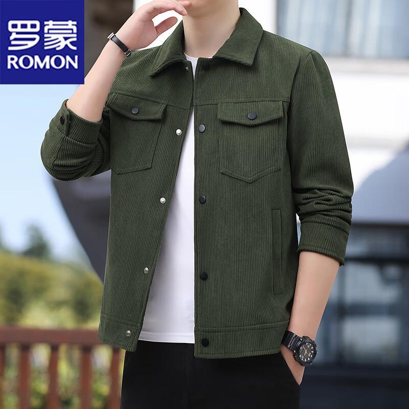 ROMON Men's Casual Lapel Jacket