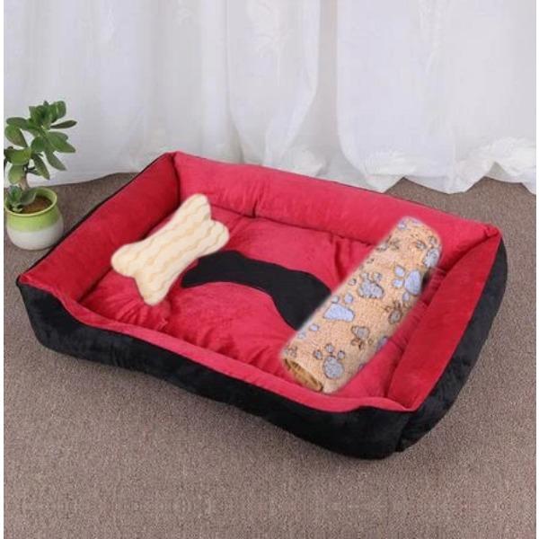 Pet Large Dog Bed Warm House Candy-colored Square Nest Pet Kennel For Small Medium Large Dogs Cat Puppy Plus Size Dog Baskets