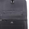 HERMES Dogon Duo Purse black Togo unisex Used