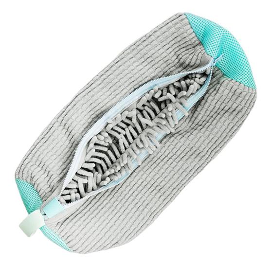 

Сумка для мытья обуви Deluvo, нержавеющая молния, универсальная сумка для стиральной машины для обуви, многоразовая, удобная в хранении, уход за обувью, стирка серый